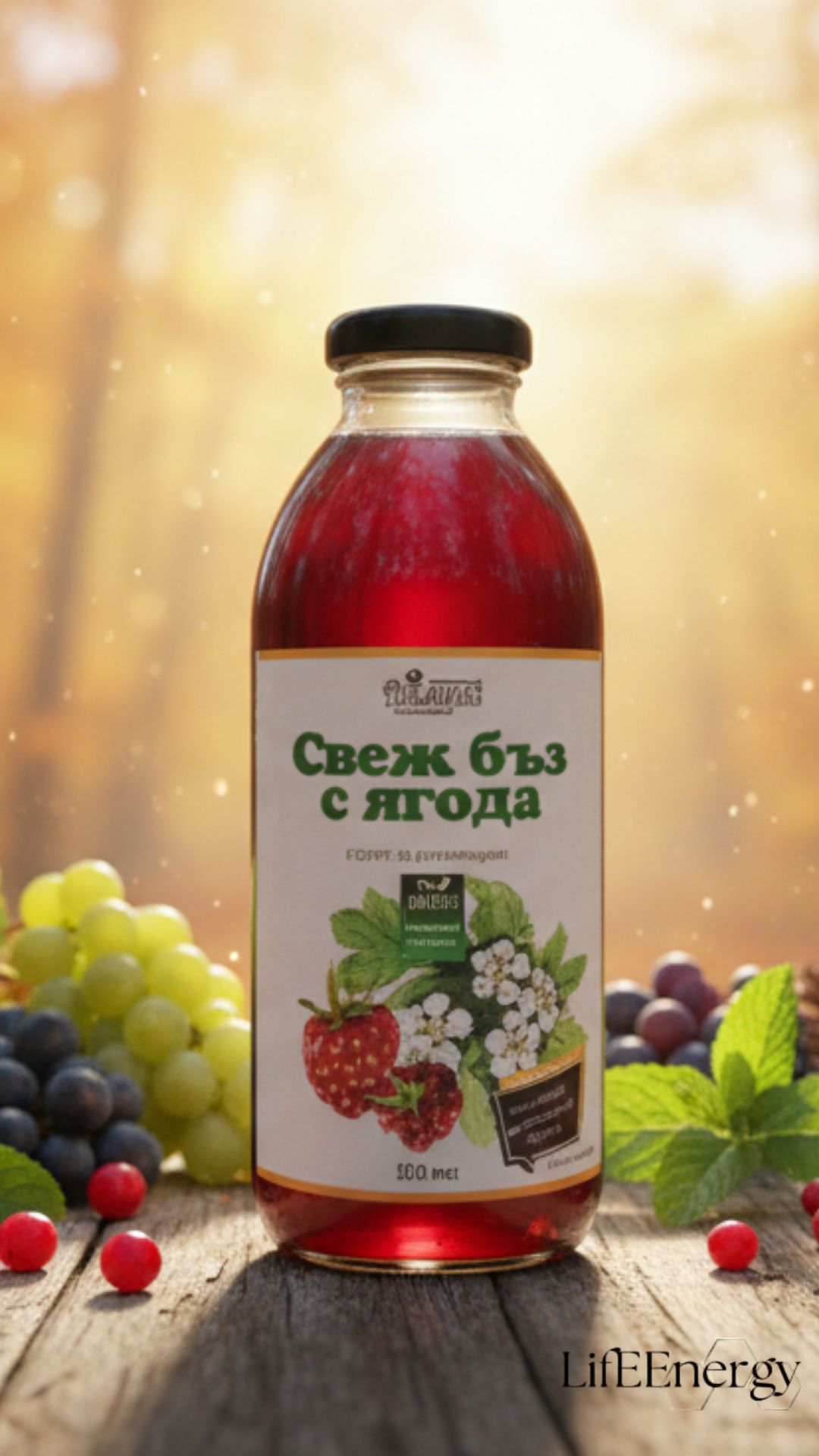 Сироп от свеж бъз и боровинка
