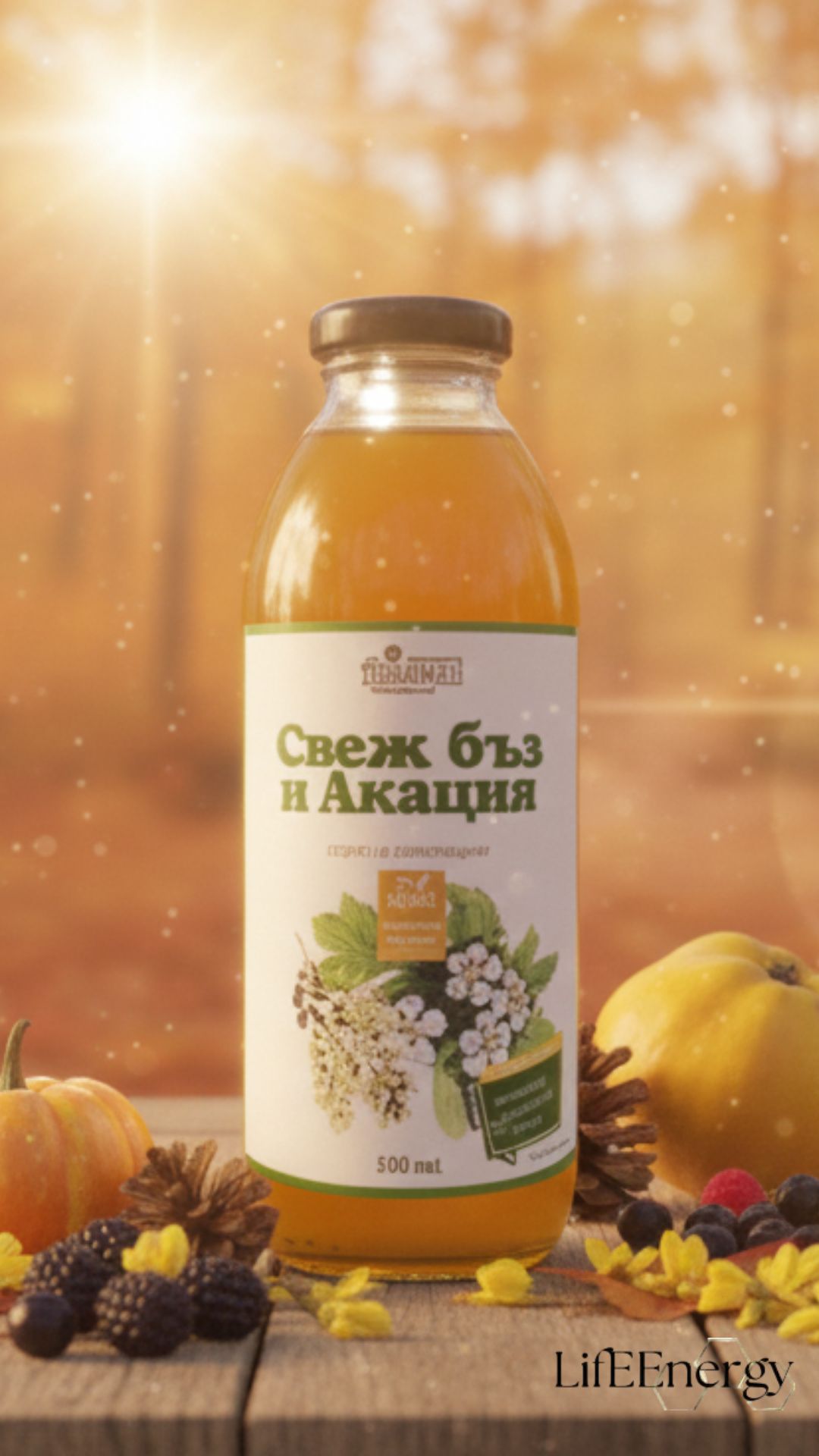 Сироп от свеж бъз и боровинка